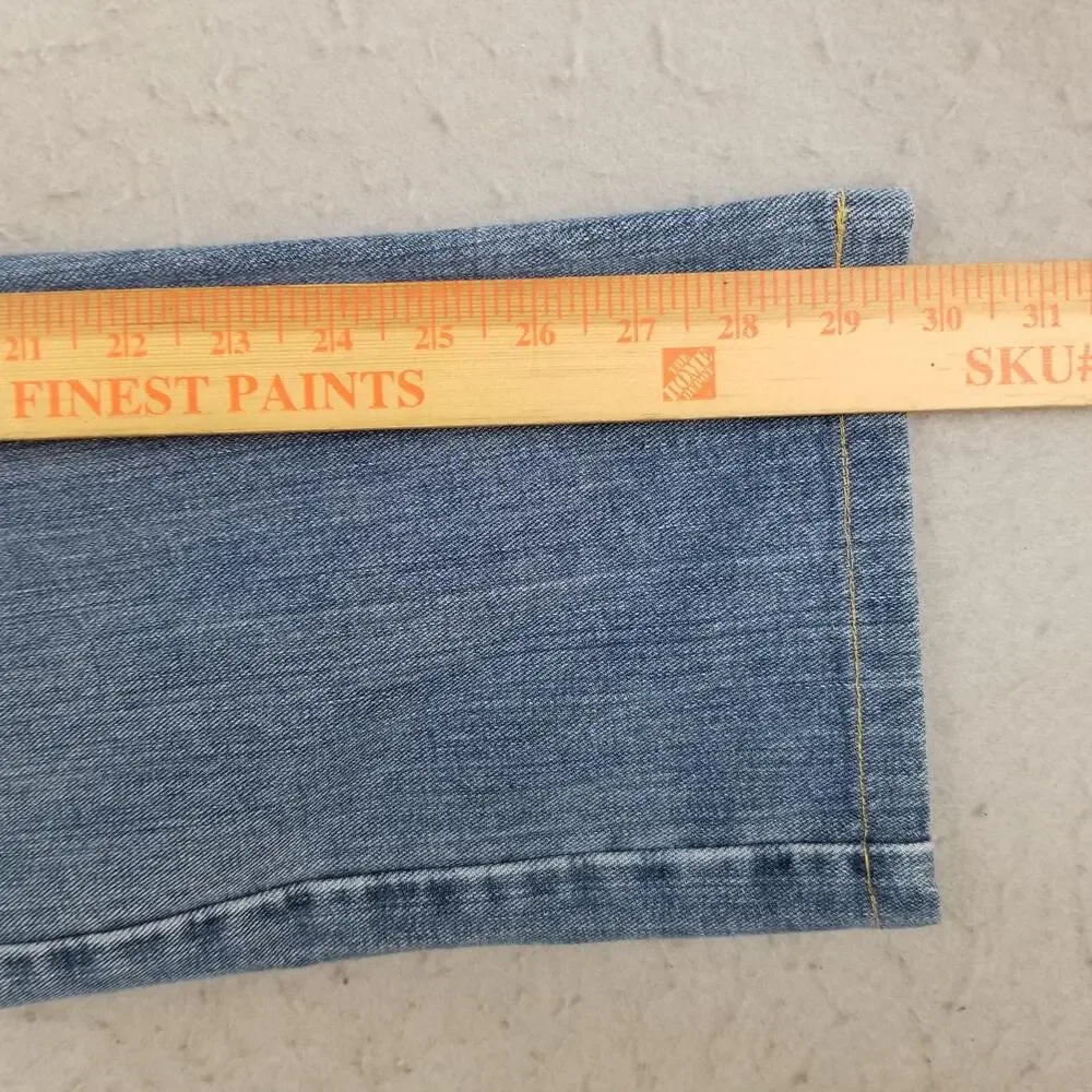 Levis 505 Jeans Mens 32x30 Blue Light Wash Straight‎ 100% Cotton Denim Pants